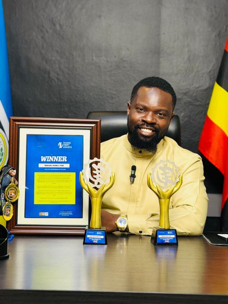 Benard Feni, Mungu Feni Foundation Win Double Honours at Ghana Merit Awards